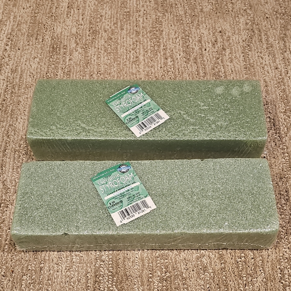 Green Floral Foam Blocks